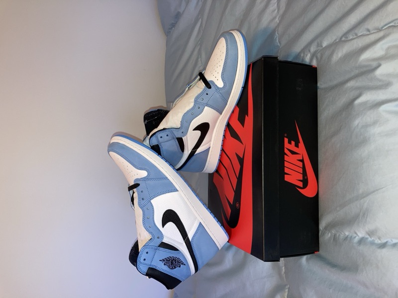 Air Jordan 1s on the box
