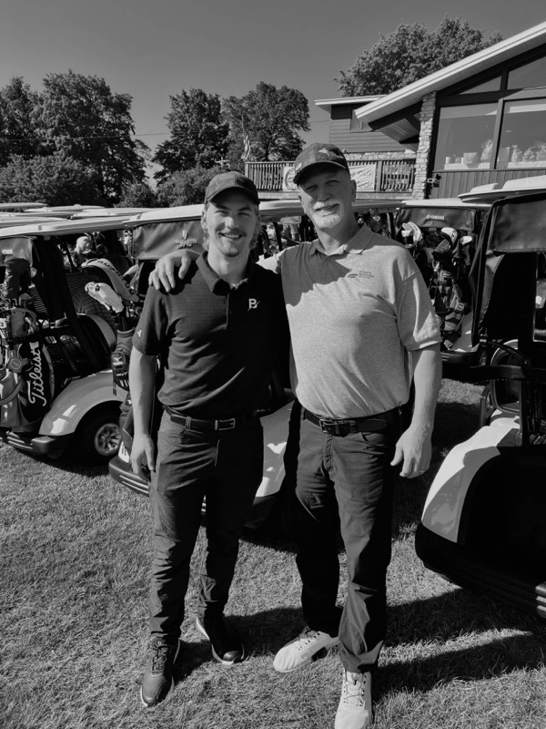 At a golf outing